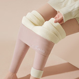 粉色-加厚羊羔绒