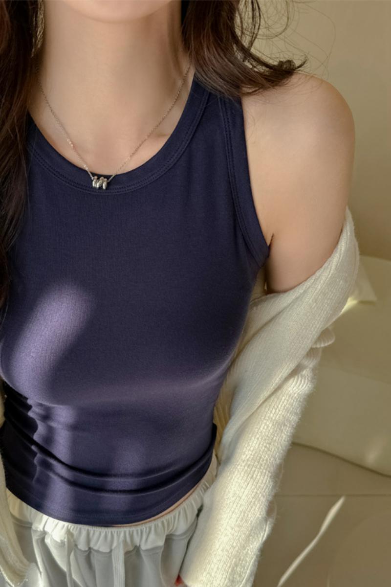 甜辣修身无袖背心女春夏季打底内搭吊带可外穿百搭辣妹上衣，女装背心吊带，搜酷衣阁