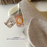 天然羊绒V领蕾丝磨毛自热无痕秋冬保暖背心女修身内搭打底，保暖内衣，搜酷衣阁