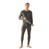 新款羊毛秋衣秋裤男士冬季加绒加厚棉毛衫内搭打底保暖内衣，保暖内衣，搜酷衣阁