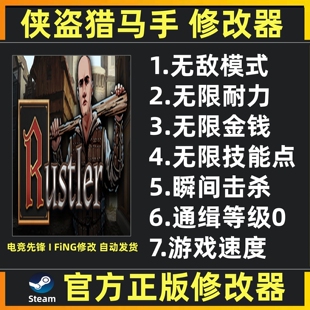 侠盗猎马手修改器 侠盗猎马人修改器辅助魔法工具  steam/Epic
