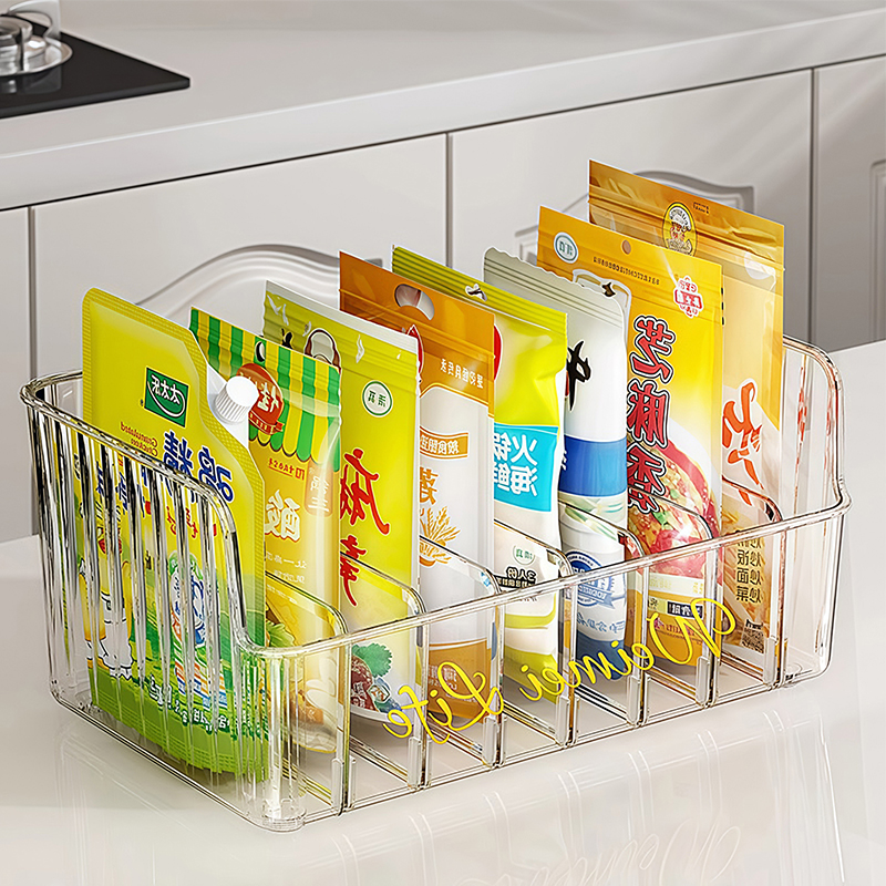 调料罐收纳盒台面调味盐厨房轻奢多格置物架用品家用高端香料袋装