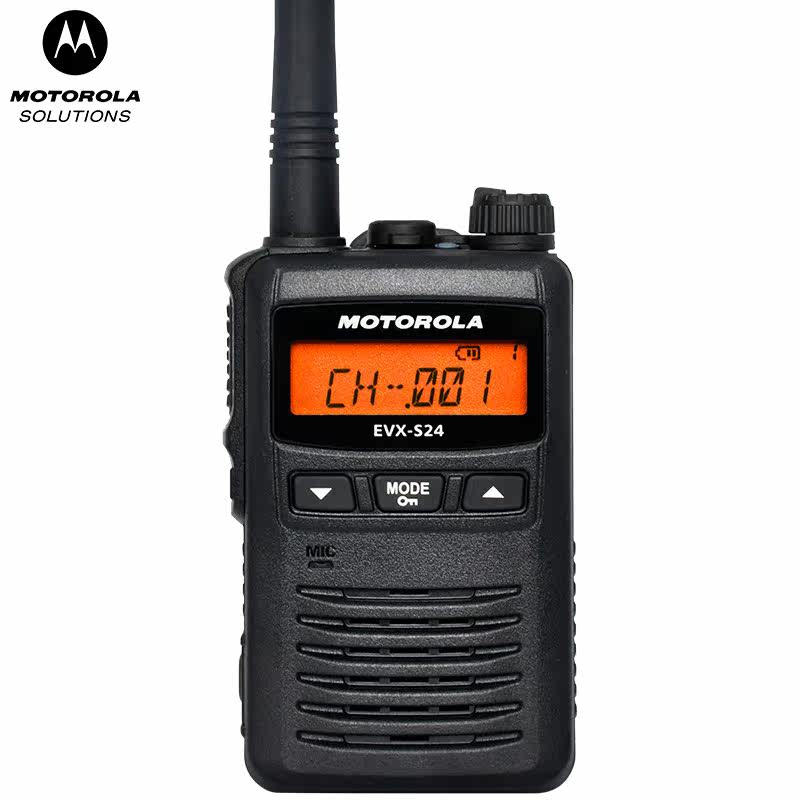 摩托罗拉（Motorola）S24 数字对讲机EVX-S24 高效IP67防尘防水