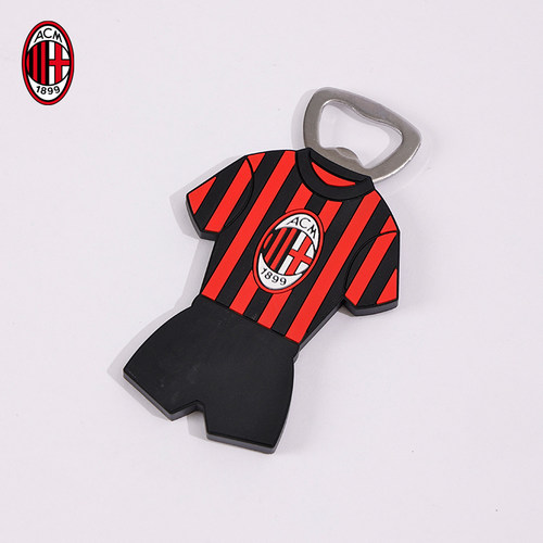 AC米兰球衣造型磁吸开瓶器家用瓶起子冰箱贴开瓶器两用款启瓶器