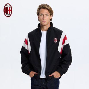 AC米兰拼色休闲夹克外套米兰周边服饰秋冬穿搭外套夹克拼色设计款