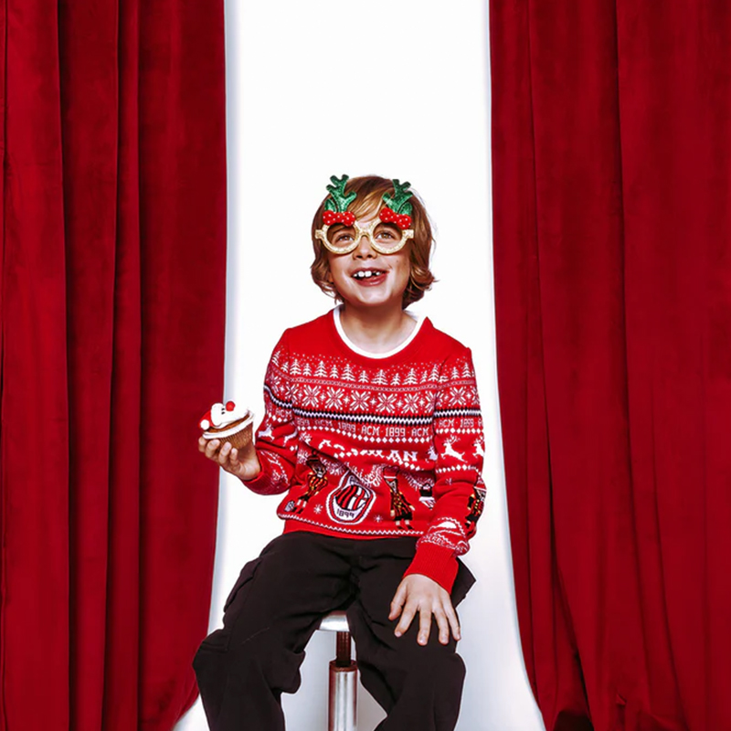 圣诞毛衣AC米兰圣诞系列圆领