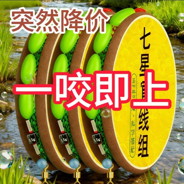 七星漂野钓鲫白条绑好主线组