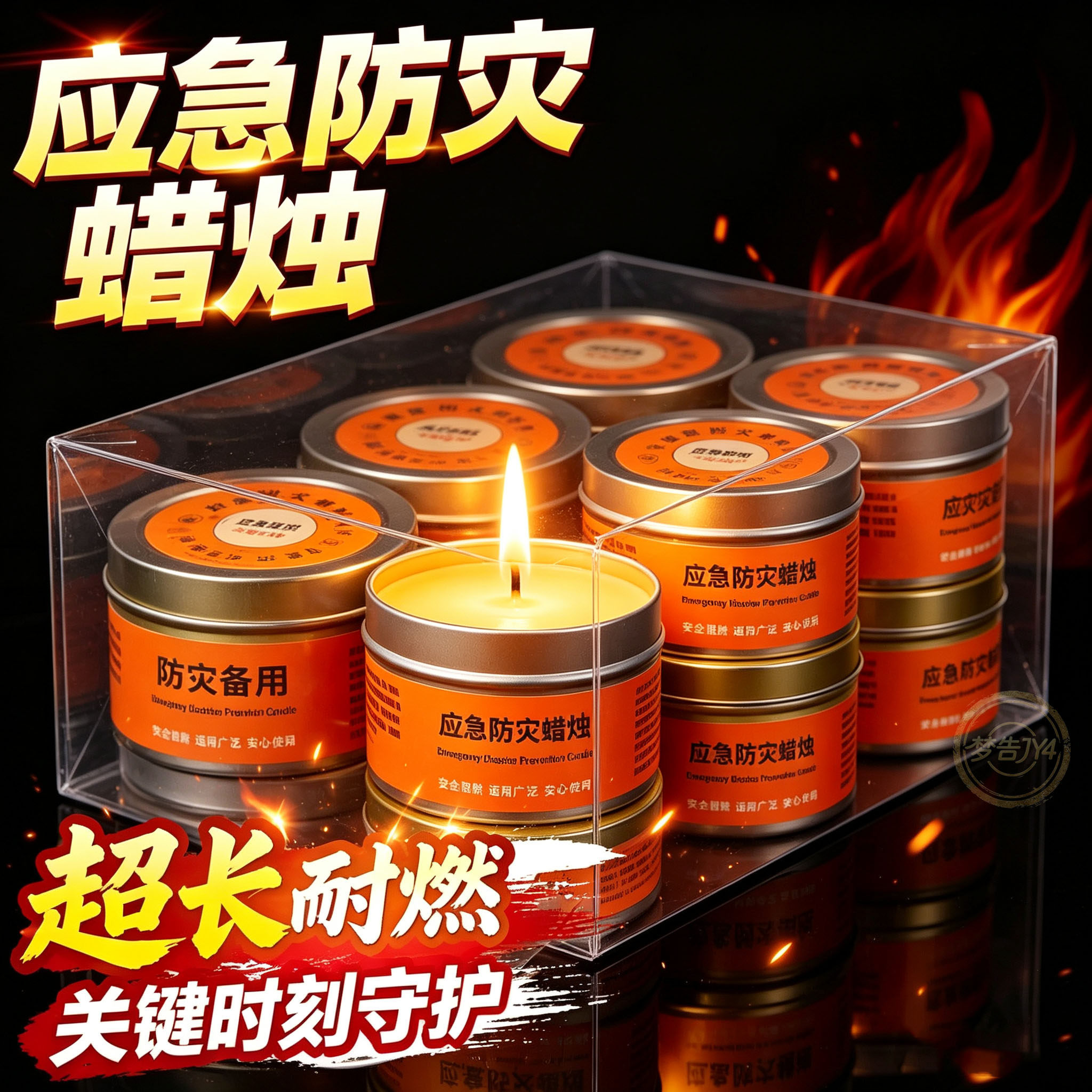 台风天停电应急紧急备用蜡烛无烟无味防火防风照明家用防灾防水