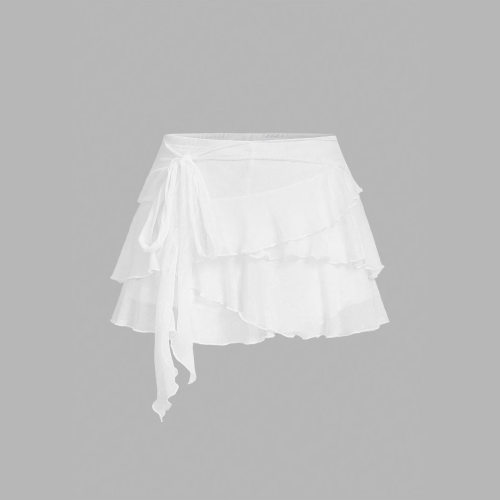 荷叶边女士半身短裙Lotus leaf edge women's half length skirt
