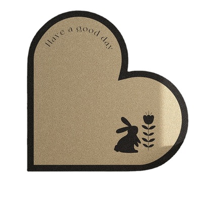 地垫入户门垫丝圈脚垫门垫进门口爱心家用地毯防水防污垫子可裁剪