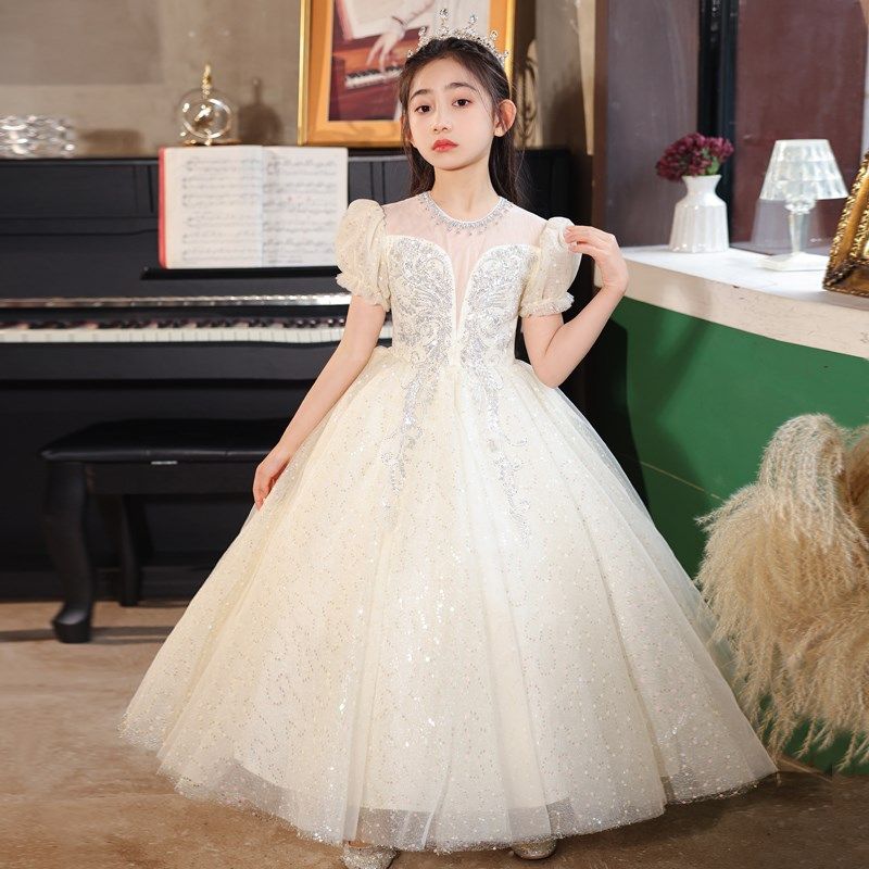 女童礼服轻奢小众高端夏季生日宴公主裙儿童钢琴演奏主持人演出服,童装/婴儿装/亲子装,儿童礼服,淘宝优惠券,粉丝福利购,淘宝优惠卷