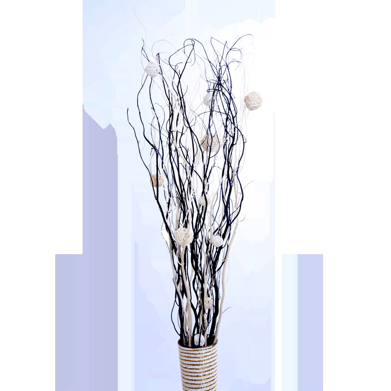 干花枝龙柳曲柳莲蓬树枝家居装饰客厅玄关隔断橱窗插花装饰干花