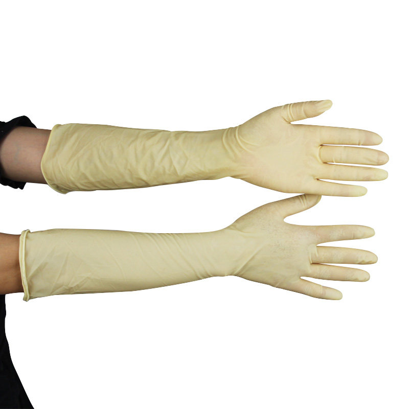 加长款超薄款弹力大贴手橡胶家用洗碗做家务一次性乳胶手套十双装