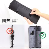 卷发棒隔热袋电夹板卷棒烫发器防烫收纳袋化妆师用美发工具保护套