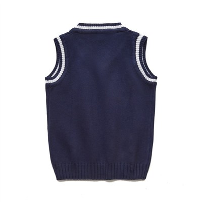 儿童毛衣马甲男童背心针织衫女童毛线毛衣春秋冬纯棉新款学生校服