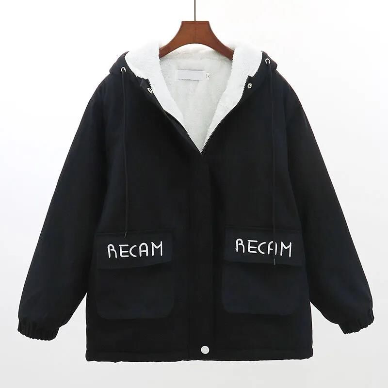 12秋冬少女装13初中高中学生14加绒加厚外套岁女孩15大童16棉衣18