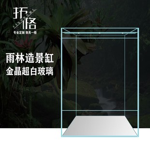 定制拓格超白雨林缸热带植物生态造景缸爬宠饲养箱带门玻璃雨淋缸
