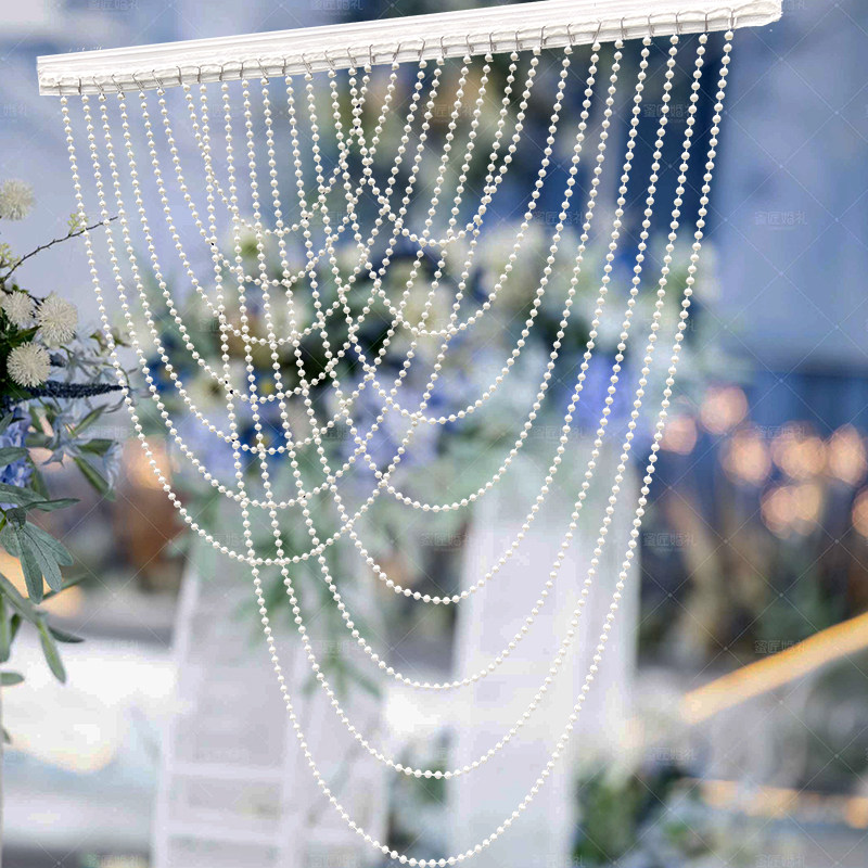 婚庆珍珠串珠链婚礼行云流水吊顶舞台背景装饰珍珠帘水波帘拱门帘,节庆用品/礼品,路引,淘宝优惠券,粉丝福利购,淘宝优惠卷