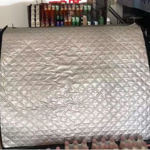 新款 防晒隔热遮阳布防尘盖 防晒冰箱被弧形冰柜遮光布 菜柜遮阳罩