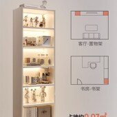 多功能柜置物架家用书架简易落地收纳过道柜子客厅多层墙角书柜