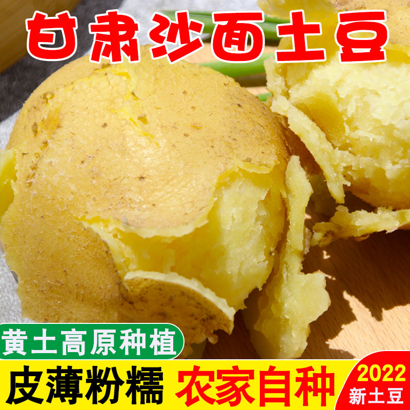 甘肃定西沙面土豆当季新鲜现挖