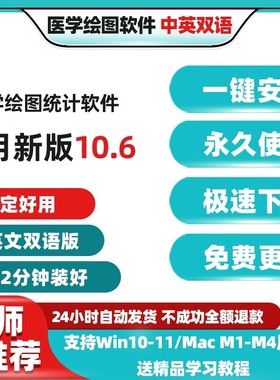 10.6科研绘图软件包安装中文版Win Mac ‮ Graphpad Prism ‬