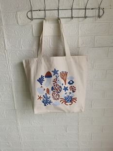 Leena Kisonen 海洋生物图案帆布袋