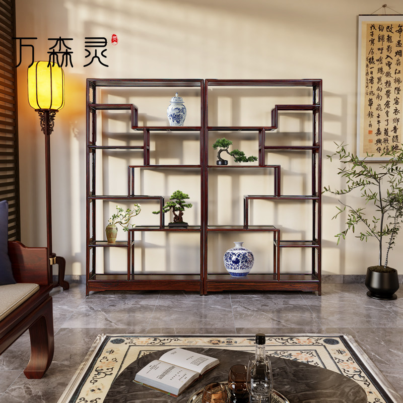 万森灵博古架非洲酸枝