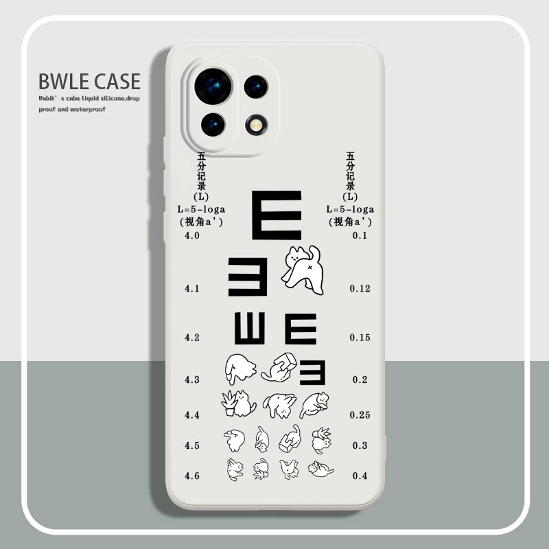 猫咪视力表mix4小米12红米k50k40手机壳11ultra适用9a新款10女note9