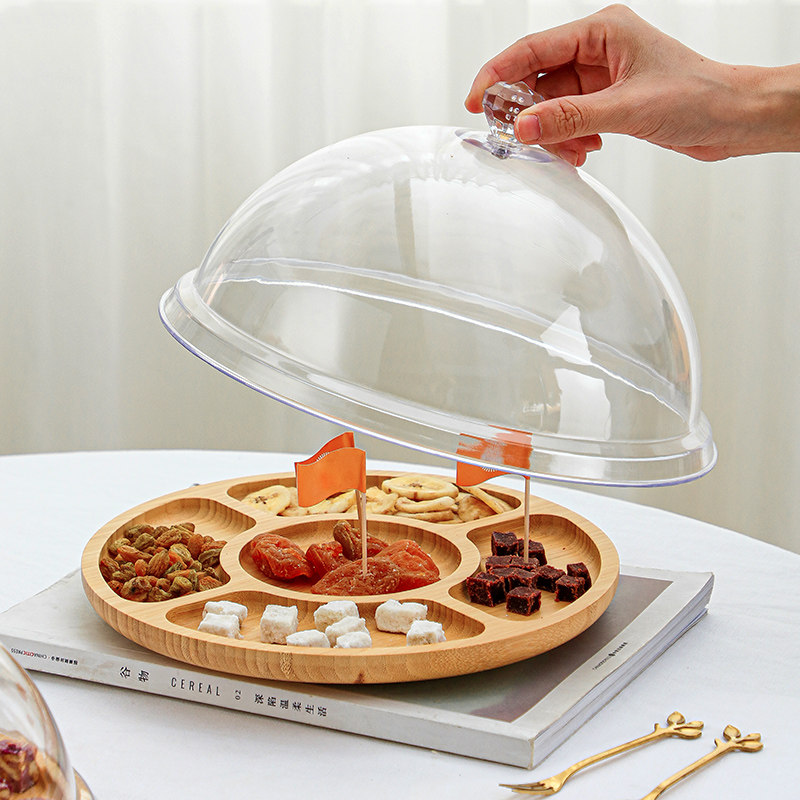 圆形分格竹托盘试吃展示盘带盖多格拼盘蛋糕点心零食试吃盒保鲜盖,餐饮具,果盆/果盘/果篮,淘宝优惠券,粉丝福利购,淘宝优惠卷