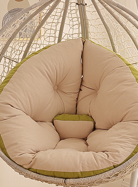 吊篮秋千坐垫鸟巢吊椅摇篮垫子可拆洗单人圆形靠垫地上坐垫加厚