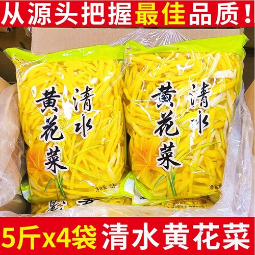 商用20斤整箱火锅新鲜清水黄花菜