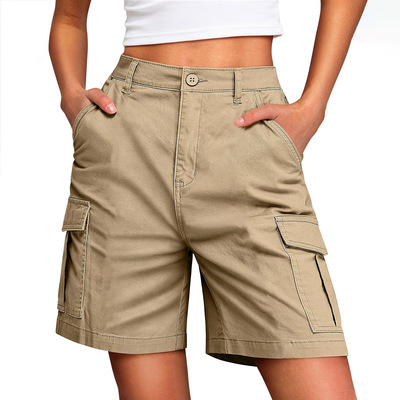 Women's Multi-Pocket Five-Quarter Shorts女士多口袋五分短裤