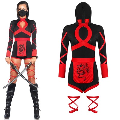 万圣节派对黑剑客服装