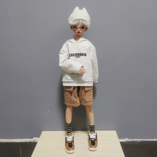 ob24娃衣 棕色粉色短裤混搭 ob22娃衣 BJD四分 六分娃衣休闲短裤