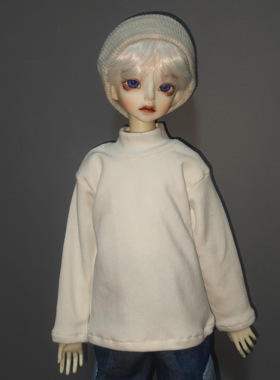 【友人娃衣】BJD3分 4分6分高领纯色T恤长袖 雏菊体 ob22ob24娃衣