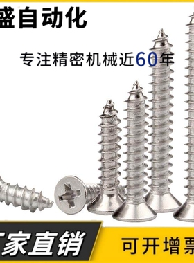 M1 M1.2 M1.4M2沉头螺钉十字自攻钉铁镀镍平头自功小锣丝钉碳钢KA