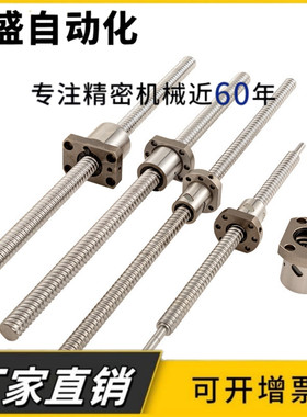 微型滚珠丝杆SFK0601 0802 1002 1004 1202研磨精密丝杠小型丝杆