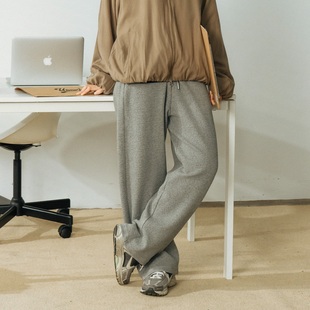 UTIMUS泡泡棉卫裤 380克混纺抗皱肌理感直筒宽松休闲日常通勤长裤