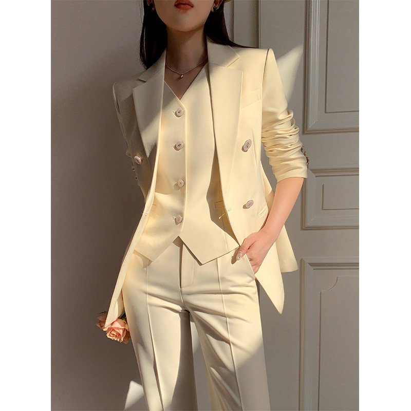 西装套装女春季不起球不褪色