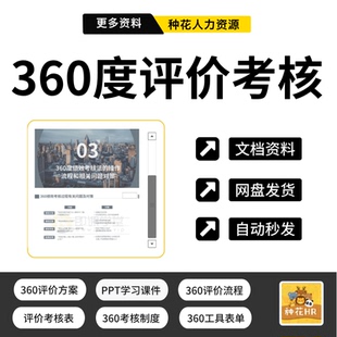 360度评估法绩效考核制度方案考评方案评价流程评估表环评考核表
