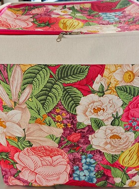 大容量三层EVA收纳箱加厚双拉链带盖款带钢架被子衣物收纳筐