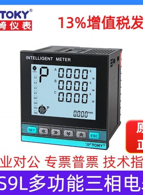 TOKY东崎DS9L-W-RC38/A30/RC18 DS7L三相智能电力仪表电压电流表