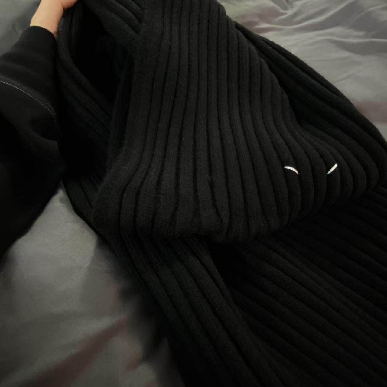 显瘦时尚韩版高腰加绒阔腿裤百搭