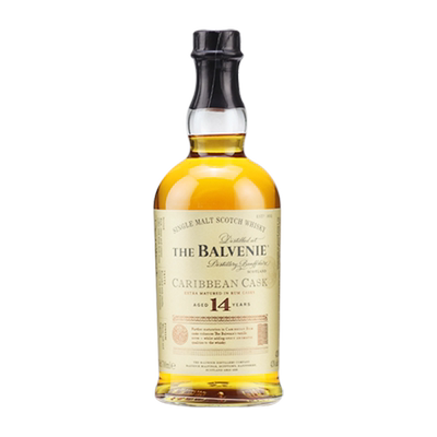 百富14年加勒比桶陈酿苏格兰单一麦芽威士忌Balvenie洋酒700ml