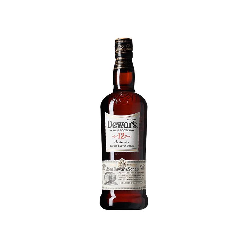 帝王12年调配苏格兰威士忌 Dewar's英国原装进口洋酒烈酒700ml图片