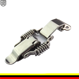 安望铁镀镍工业搭扣 双弹簧搭扣 箱扣 弹簧卡扣 锁扣067+1带钩子