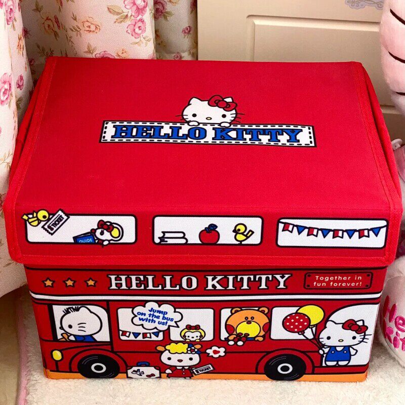 hellokitty玉桂狗整理箱网红零食收纳箱高颜值可爱婴儿衣服储物箱