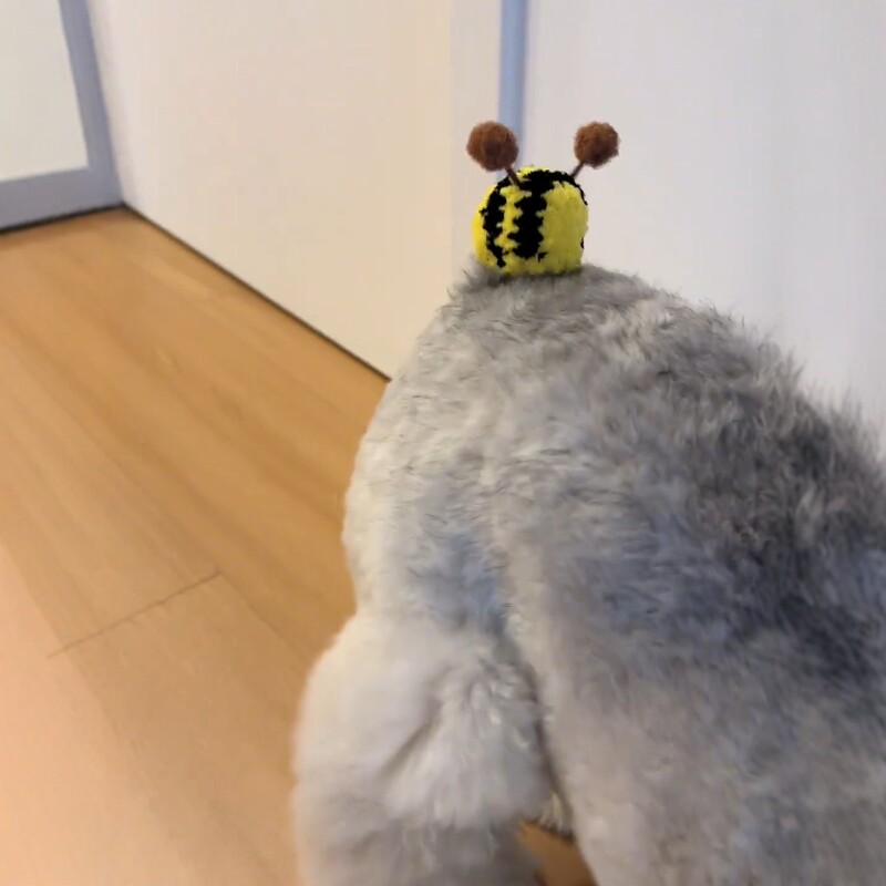 狗狗尾巴创意小蜜蜂帽子雪纳瑞柯基泰迪贵宾犬短尾巴专用装饰品帽