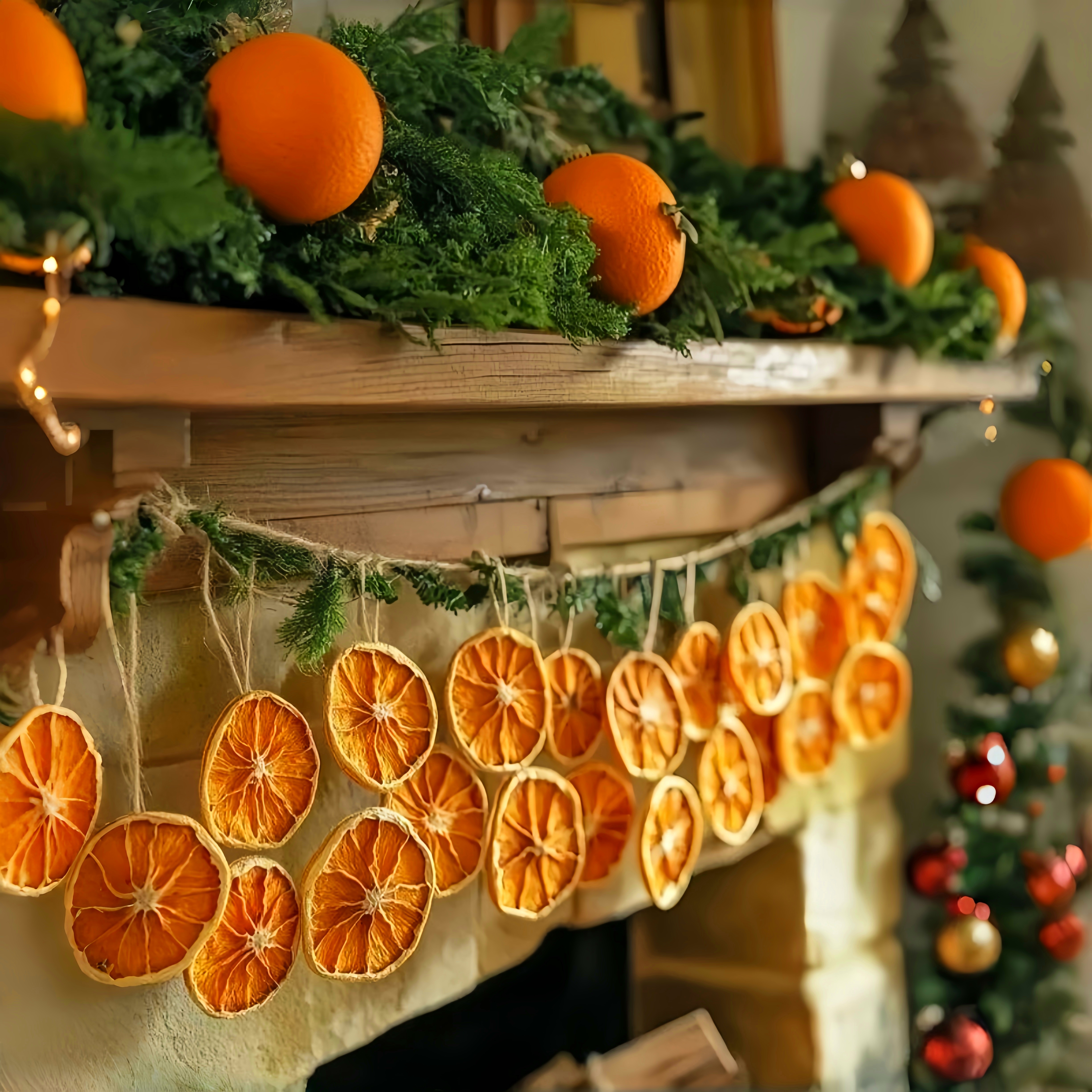 过一个充满橙香的圣诞做店铺装饰